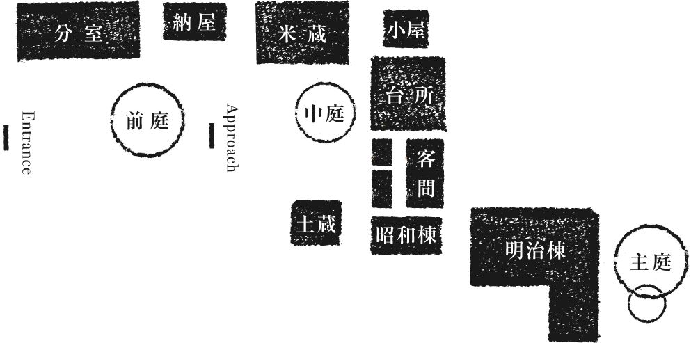 旧山内邸 エリアマップ